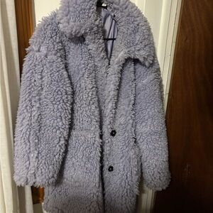 Topshop Lilac Teddy Jacket